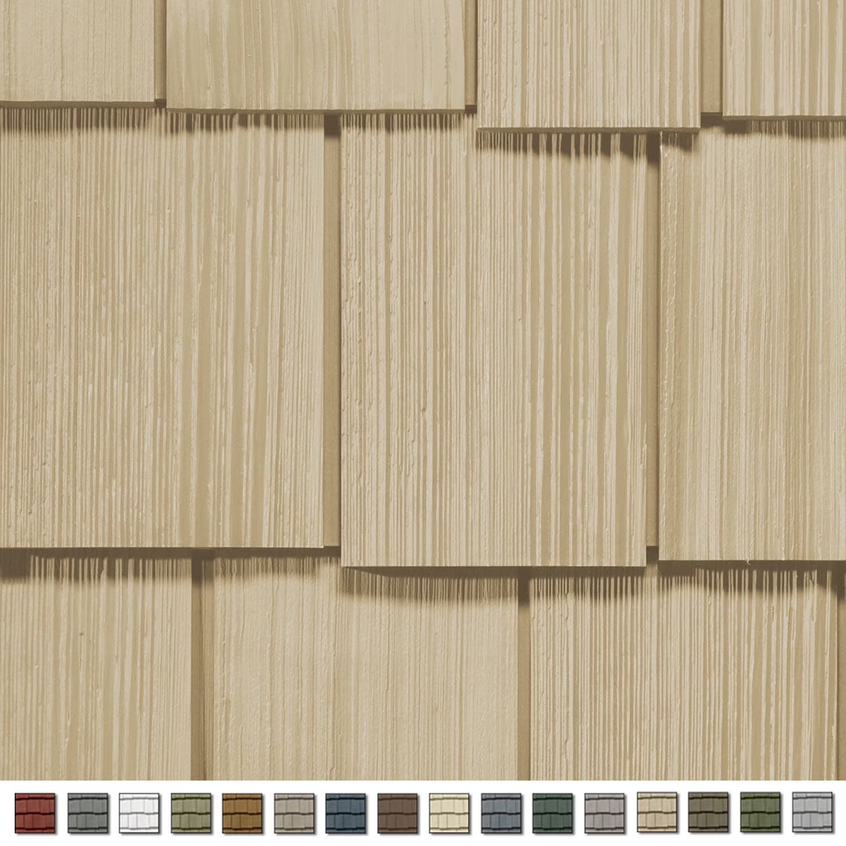 CertainTeed Cedar Impressions Double 9 Inch Staggered Rough Split Shakes Siding (1/2 Square)