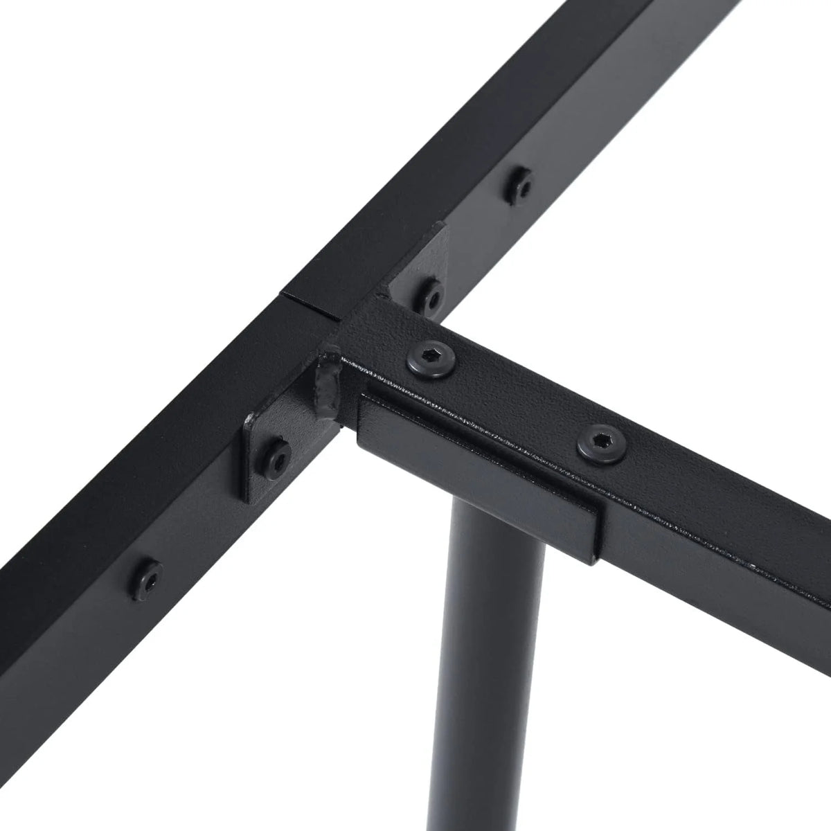 Twin Size Metal Bed Frame, No Box Spring Needed, Noise Free Carbon Steel Bed Foundation, Child, Black