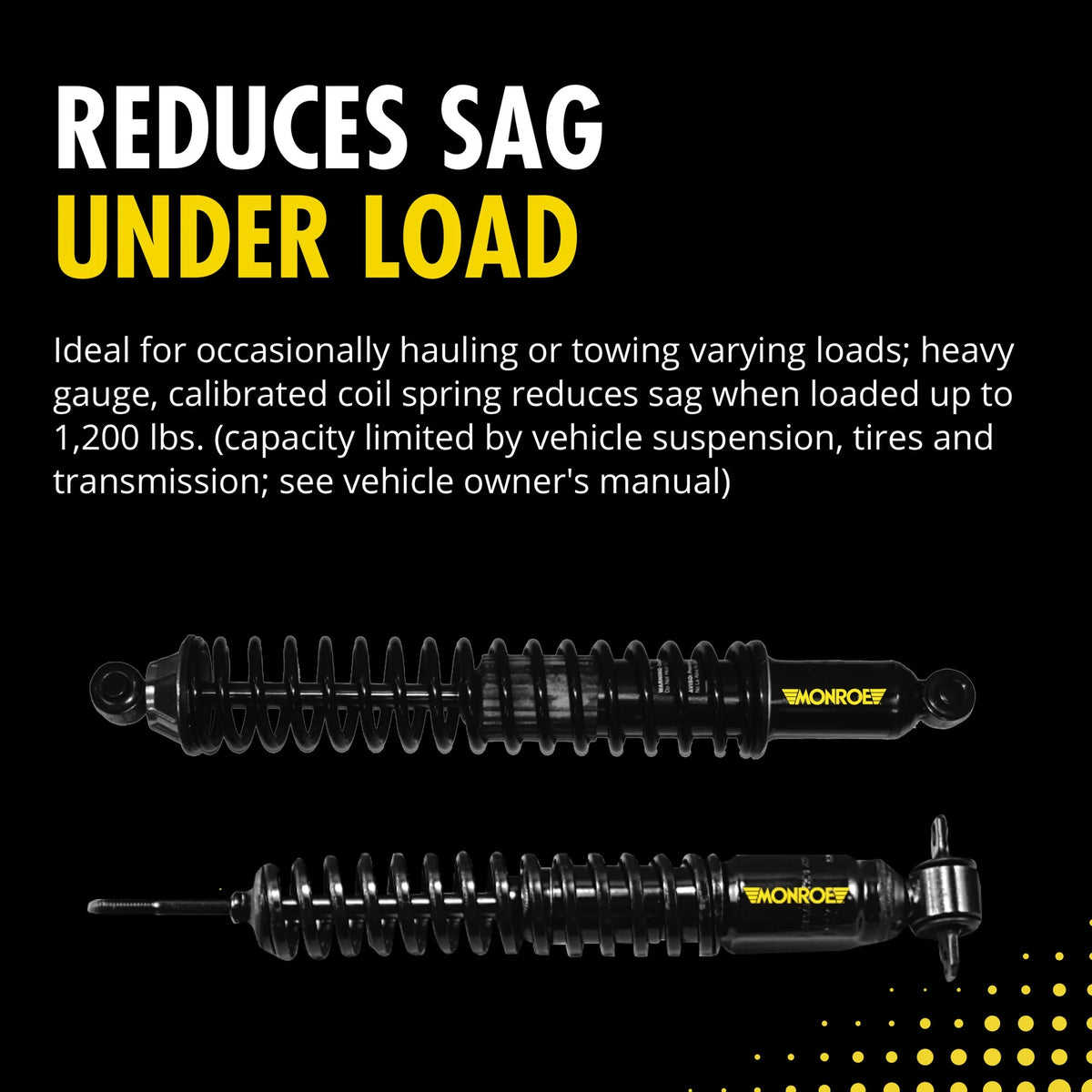 Monroe Shocks & Struts Load Adjusting 58653 Shock Absorber
