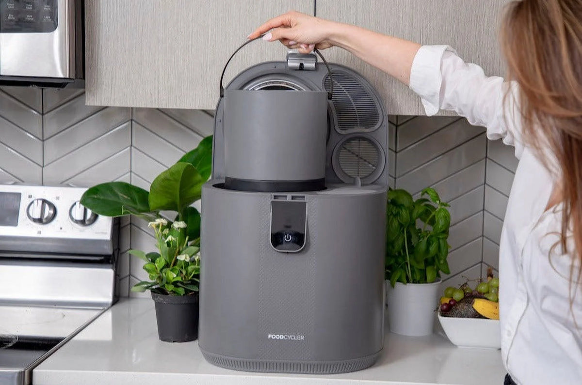 FoodCycler Eco 5 Odorless Indoor Compost Electric Food Waste Disposer 5L, Gray