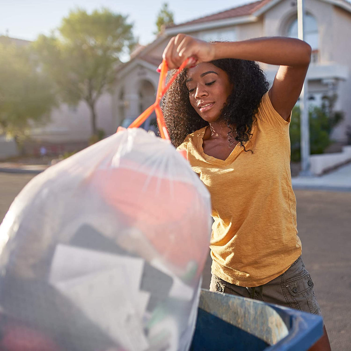 Reli. Tall Kitchen Trash Bags 13 Gallon Drawstring (500 Bags) Tall Kitchen Drawstring Garbage Bags 13 Gallon (White)