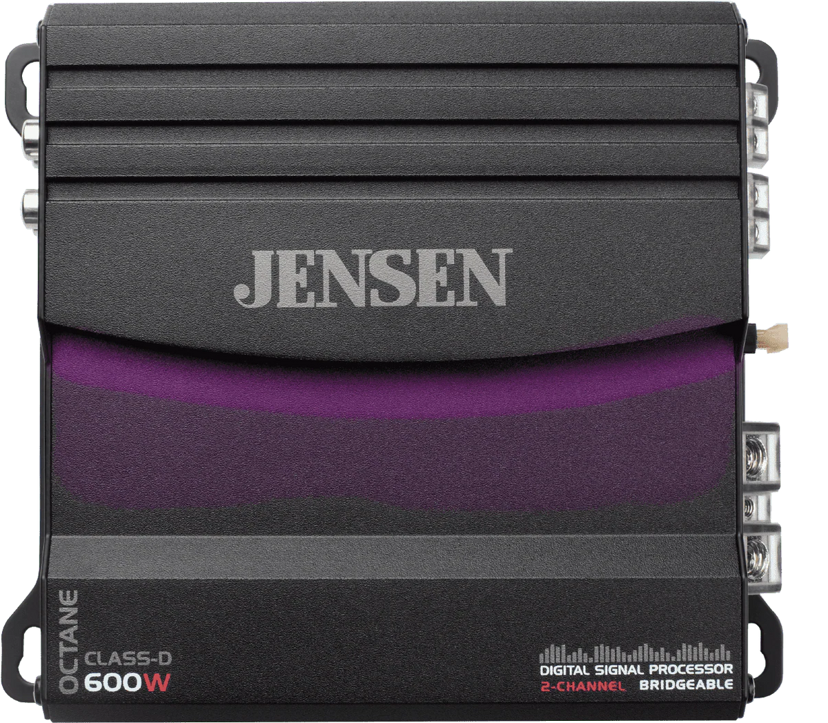 JENSEN XDA92RB Class D 2 Channel Bridgeable Amplifier with 80 Watts x 2 RMS, 600 Watts