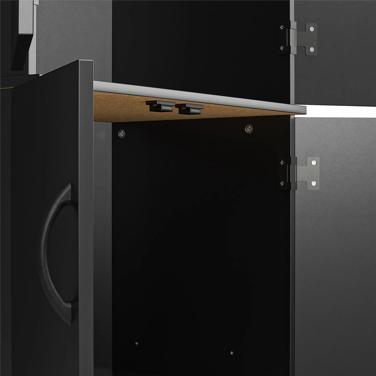 Mainstays 72" 4-Door Storage Cabinet, Espresso