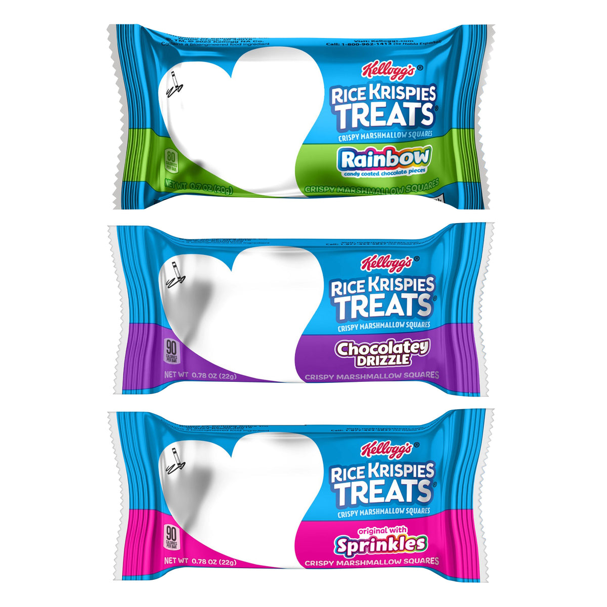 Kellogg's Rice Krispies Treats, Variety Pack, 60-count