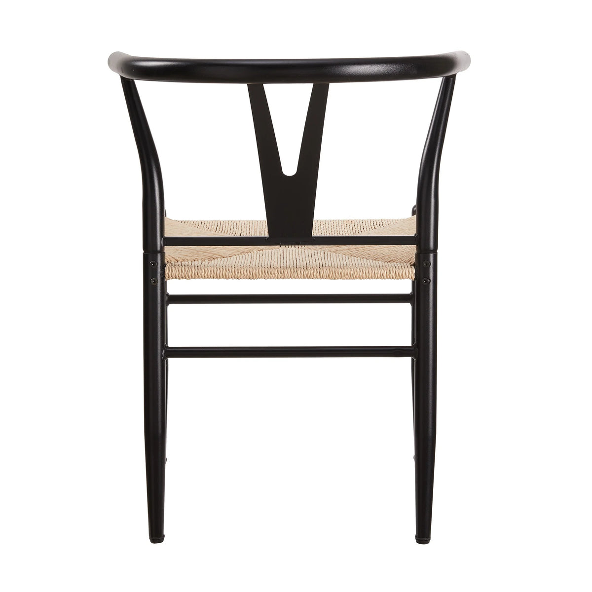 Better Homes & Gardens Springwood Wishbone Chair, Metal Base with Black Finish, 2 Pack