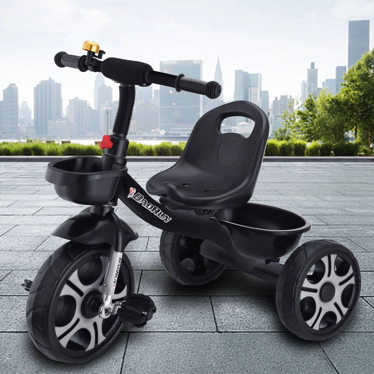 SHCKE Toddlers Tricycles Outdoor Kids Trikes for 3 4 5 Years Old Boys Girls Children Tricycles with Storage Basket and Bell Birthday Gifts for Toddlers Kids