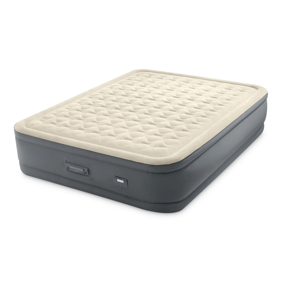 Intex 18-Inch Queen Air Mattress with Built In Pump, Elevated Inflatable PremAire II Bed