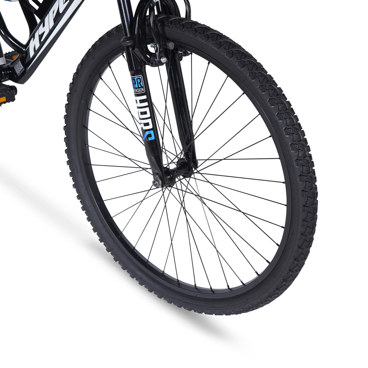 Hyper Bicycles Men's 26" Shocker Mountain Bike, Black/Green
