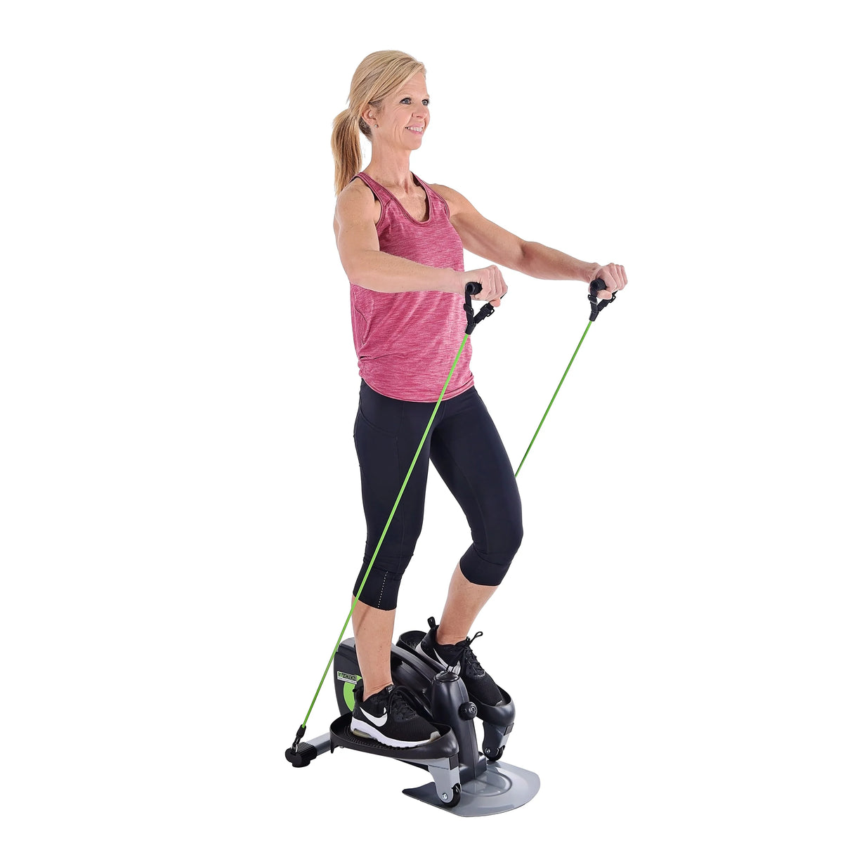 Open Box Stamina In Motion Compact Elliptical Strider with Resistance Tubes, 250 lb. Weight Limit