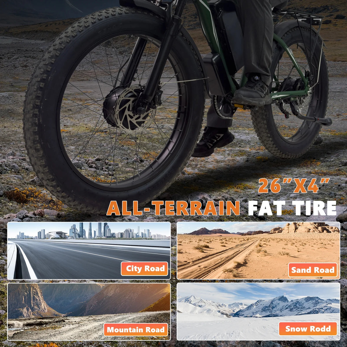M6 Electric Bicycle M6 PRO 3200W, 48V 22.4Ah, 26 inch