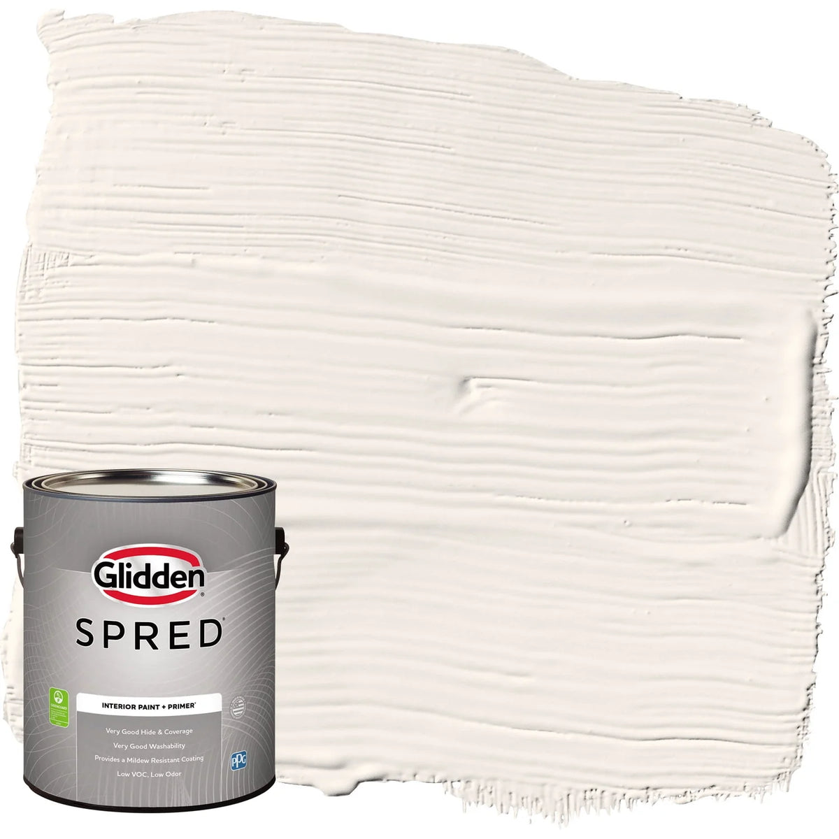 Glidden Spred Grab-N-Go Interior Wall Paint Antique White / Off-White, Eggshell, 1 Gallon