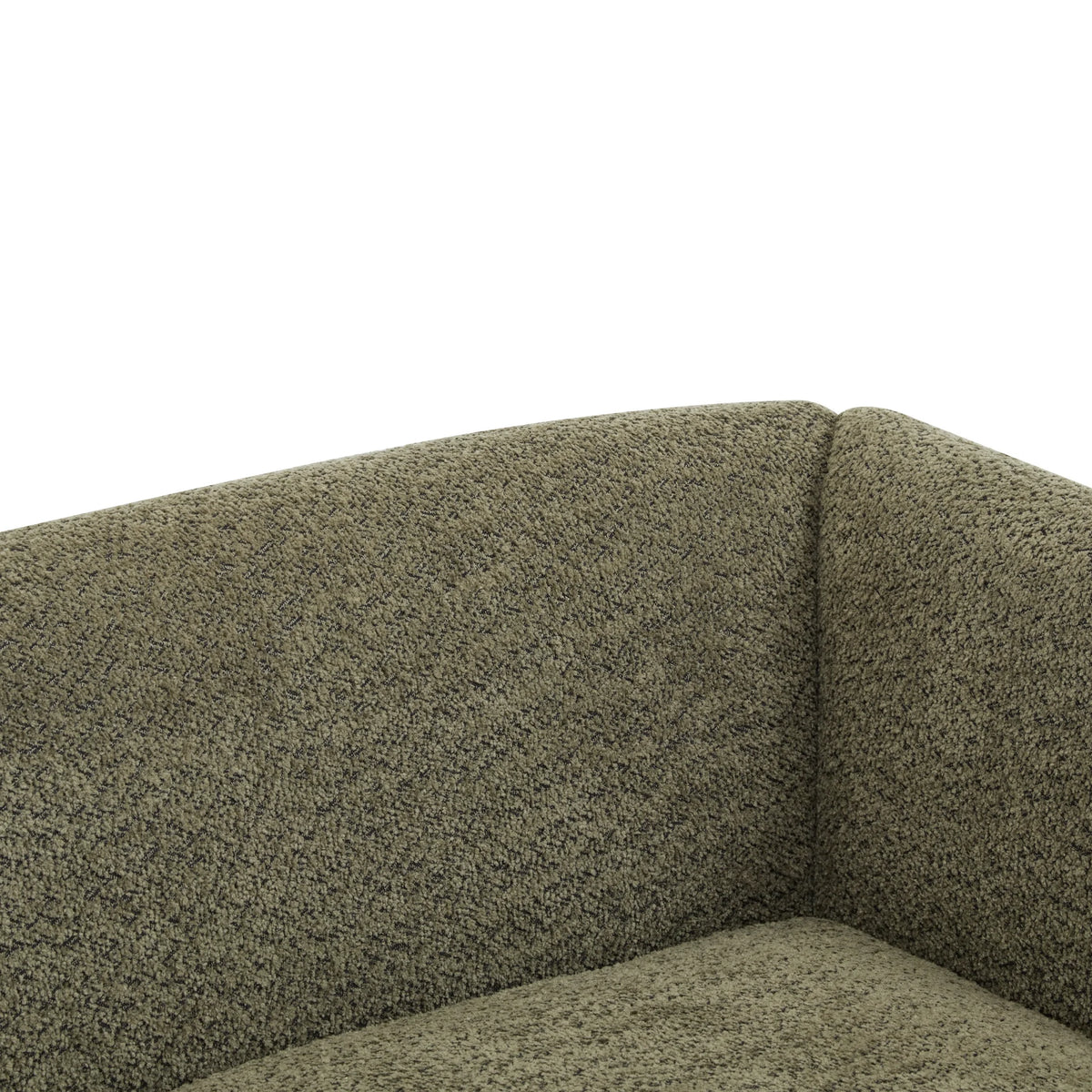 Arlo Modern Boucle Upholstery 2-Seater Sofa with Solid Wood Legs, Caramel