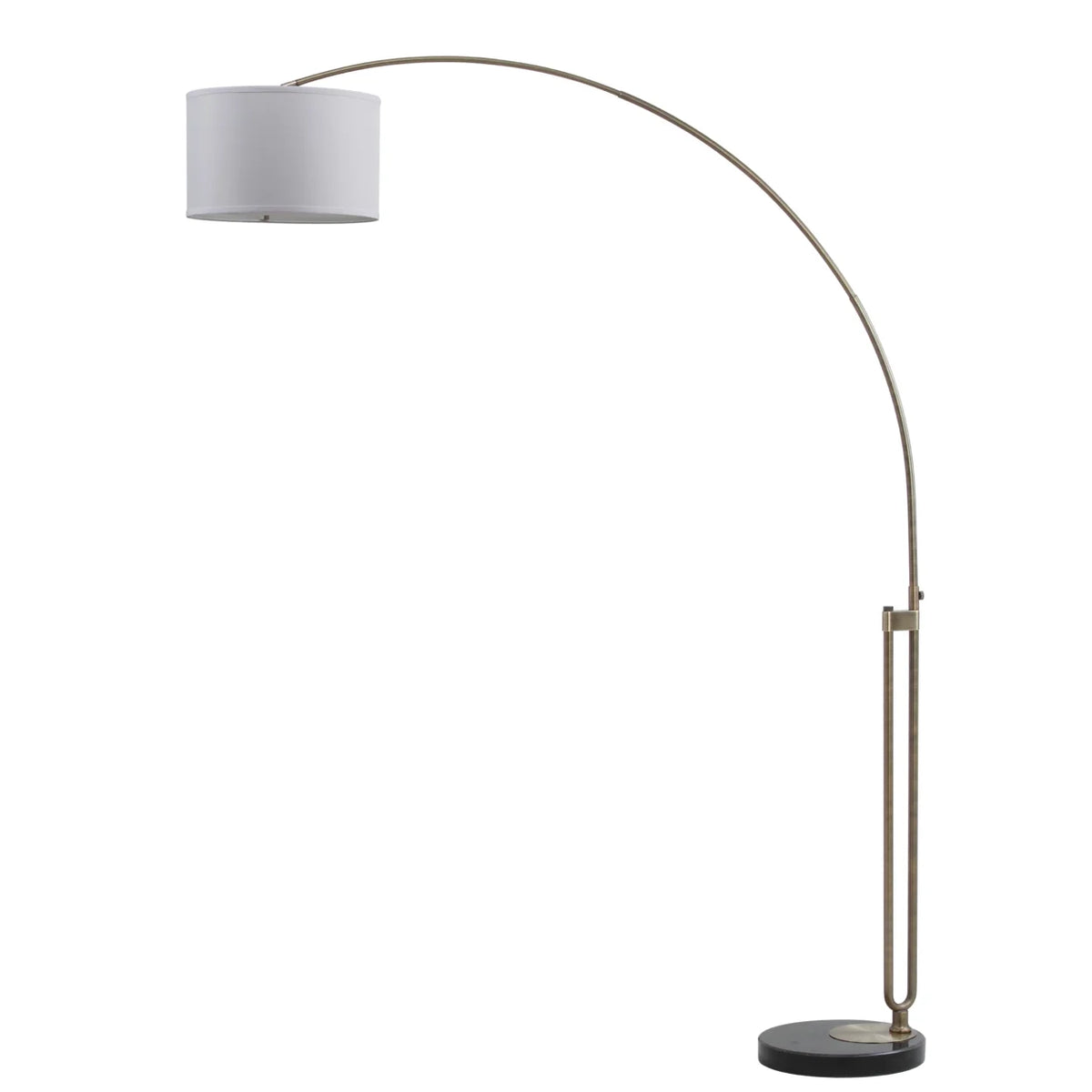 Safavieh Polaris 84 in. H Solid Glam Arc Floor Lamp, Antique Brass