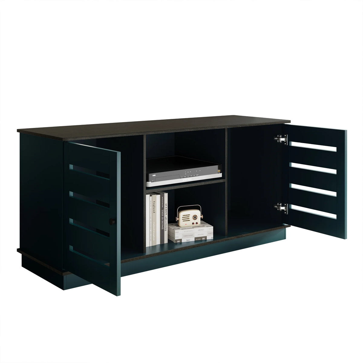 Castle Place Vintage TV Stand Console for TVs up to 50", Blue