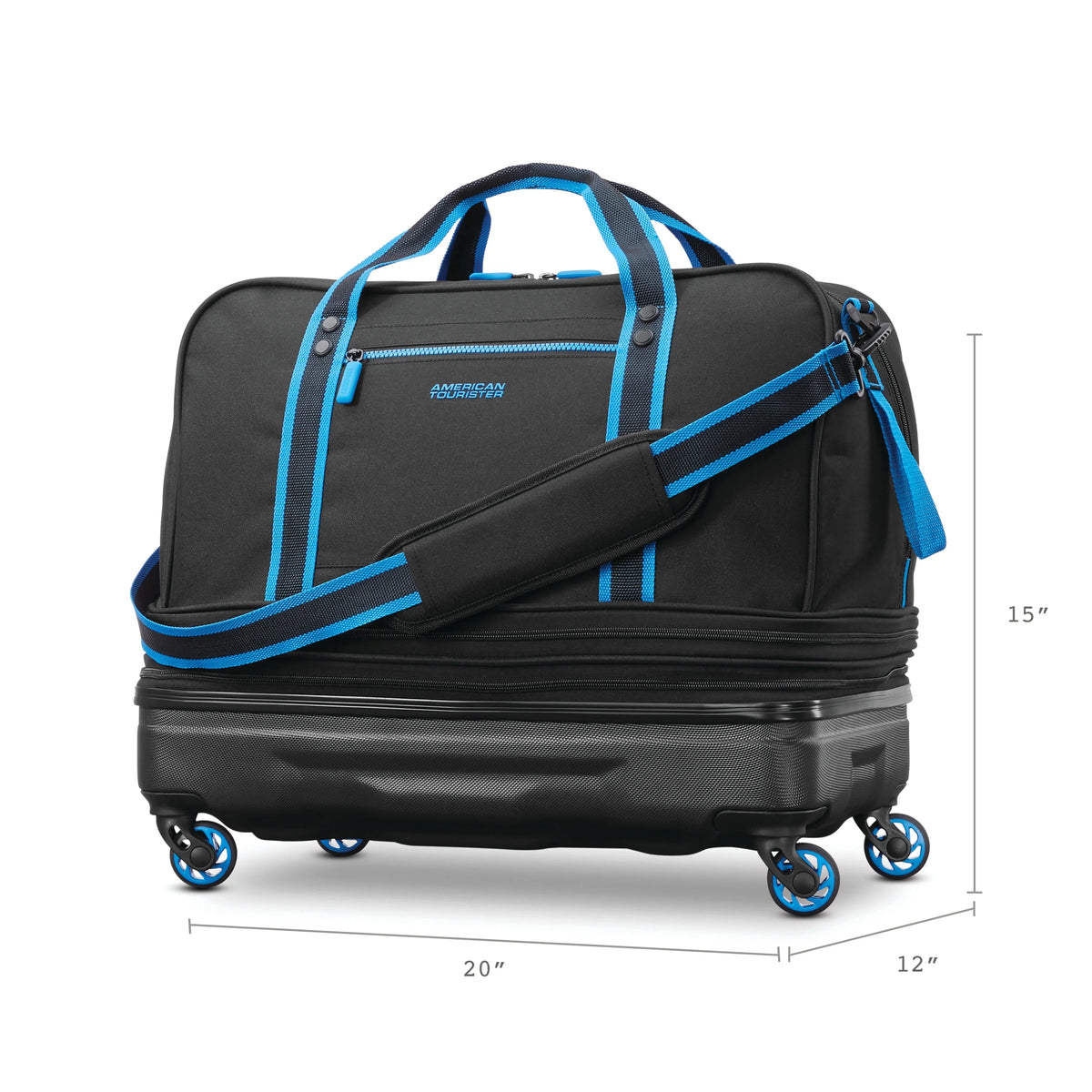 American Tourister Exo Hybrid Softside Rolling Duffel (Expandable)