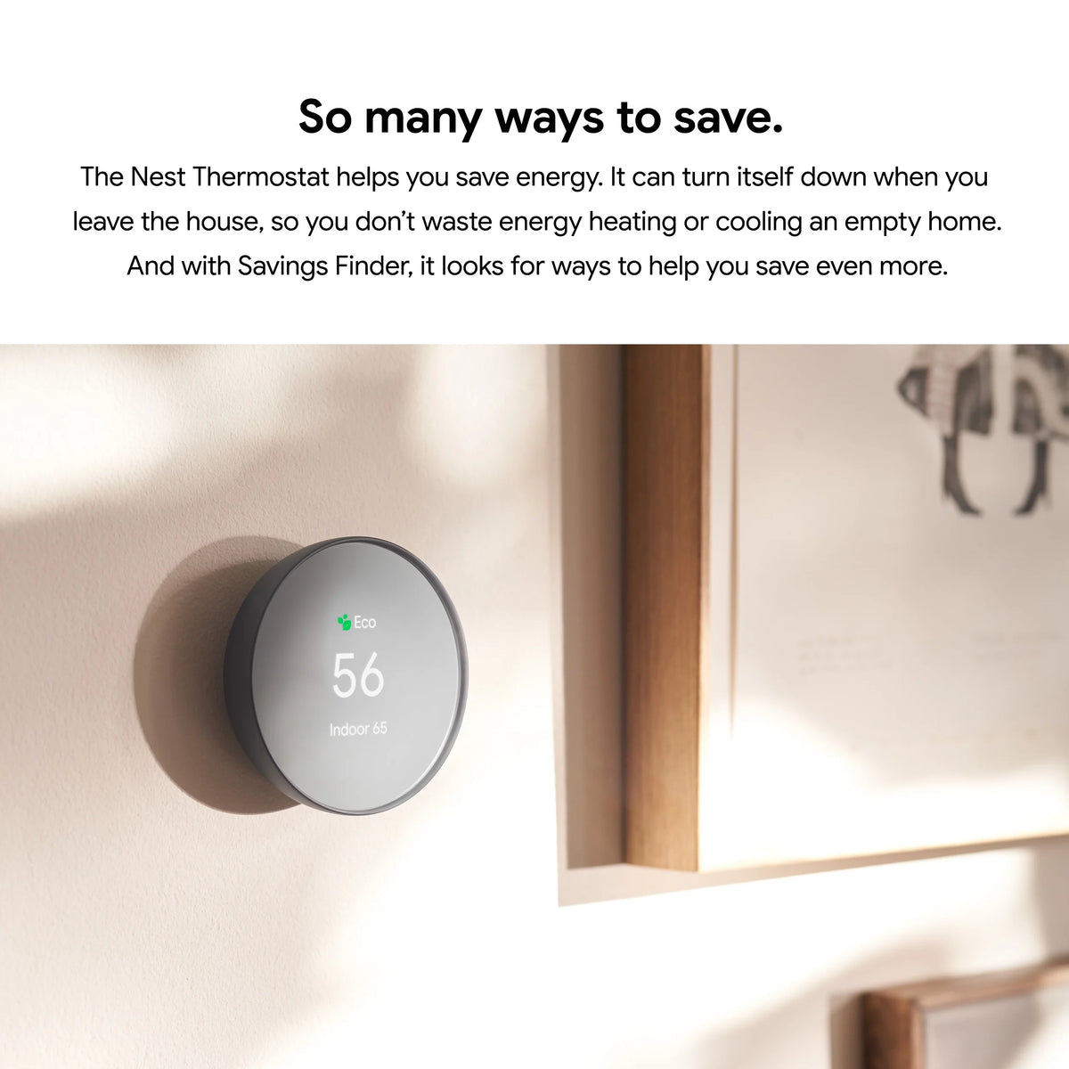 Google Nest  Thermostat - Smart Programmable Wi-Fi GA01334-US - Snow