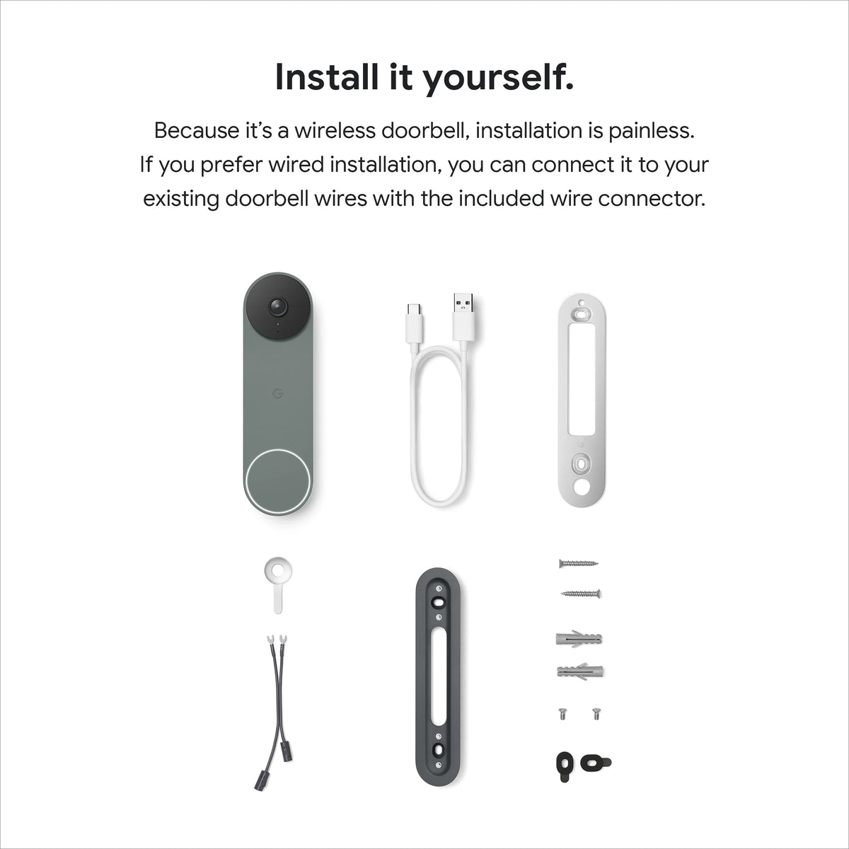 Google Nest Doorbell (Battery) (Linen)
