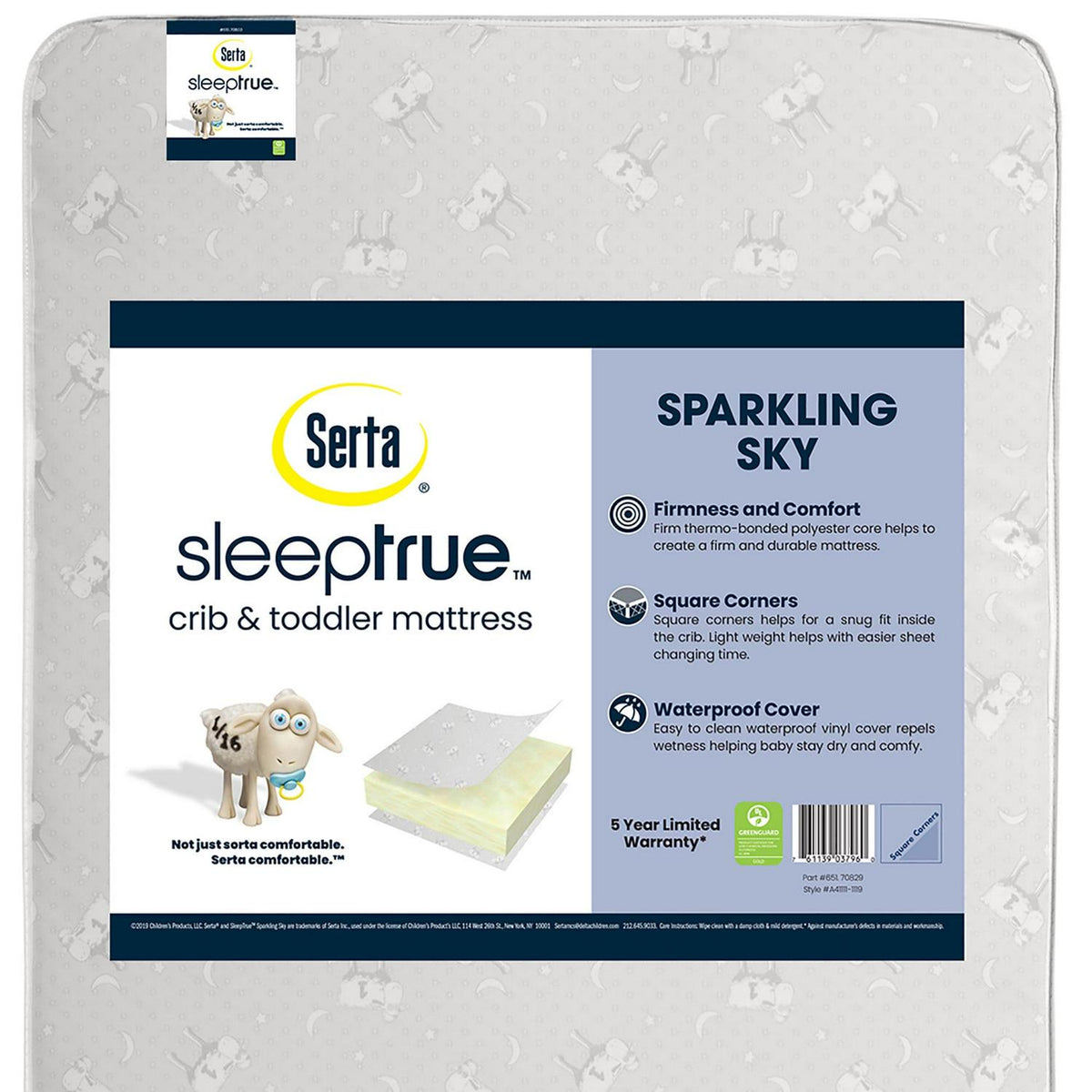 Delta Children Madrid 4-in-1 Convertible Crib with Serta Mattress Value Pack (Gray)