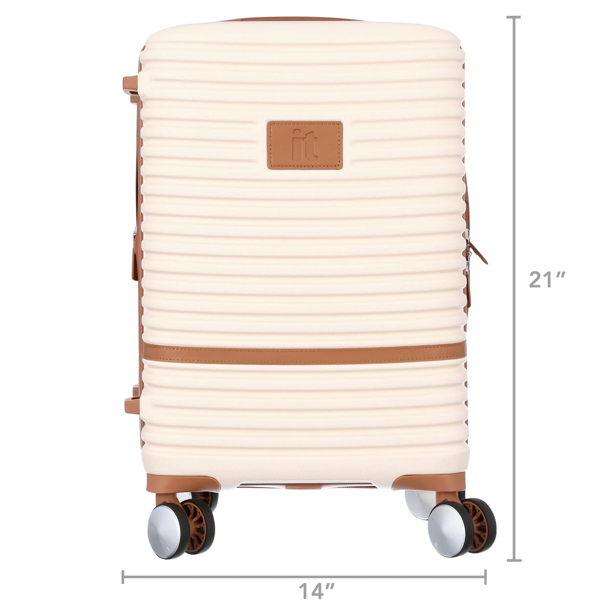 it luggage Replicating 21.5" Hardside Expandable Carry-on Spinner Luggage, Gray