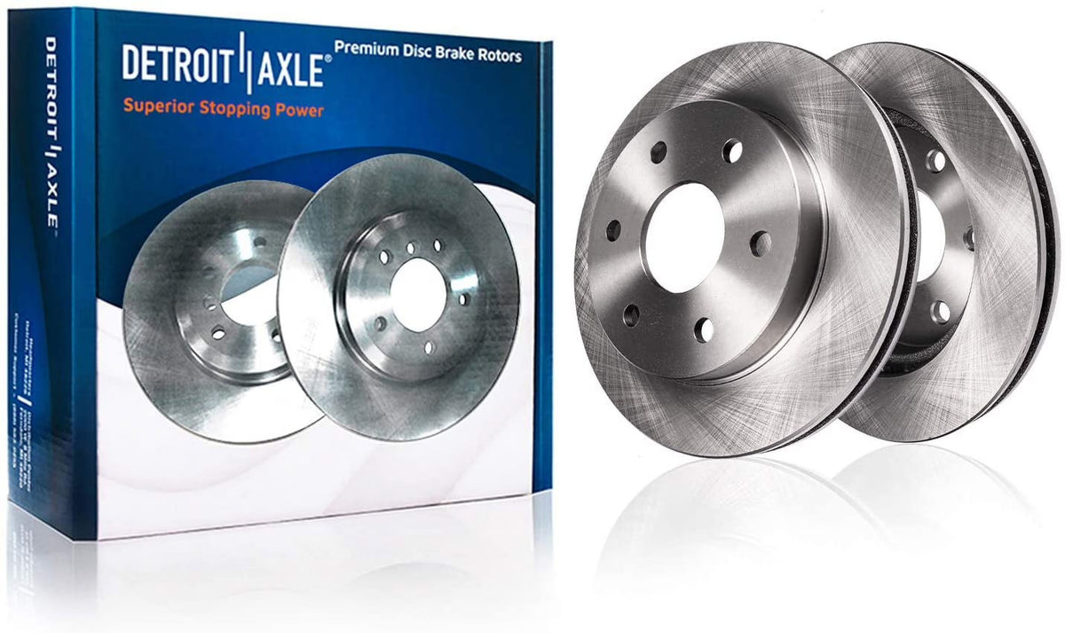 Detroit Axle - Front Brake Rotors for 6 Lug 4.2L Buick Rainier Chevrolet Trailblazer GMC Envoy Isuzu Ascender Brake Rotors Replacement Brakes and Rotors: 11.89" Rotors