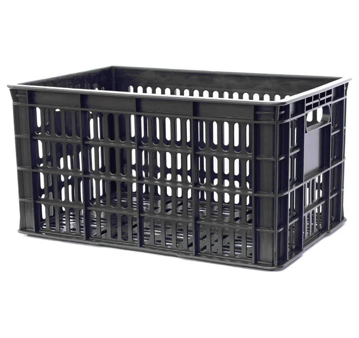 3 Pack Milk Crate 29 Quart 7 Gallon Heavy Duty Plastic Stackable Rectangular Dairy Storage Basket Size 18.5�� x 12�� x 9.5�� Tall