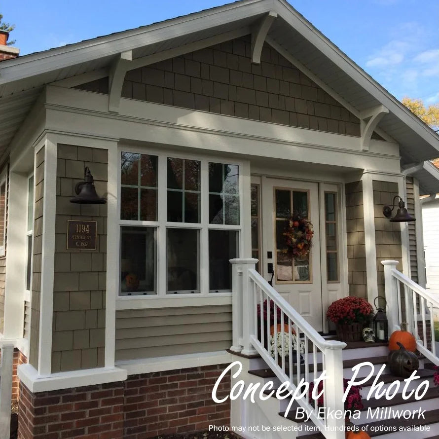 Ekena Millwork 3 1/2"W x 20"D x 28"H Balboa Traditional Smooth Bracket, Western Red Cedar