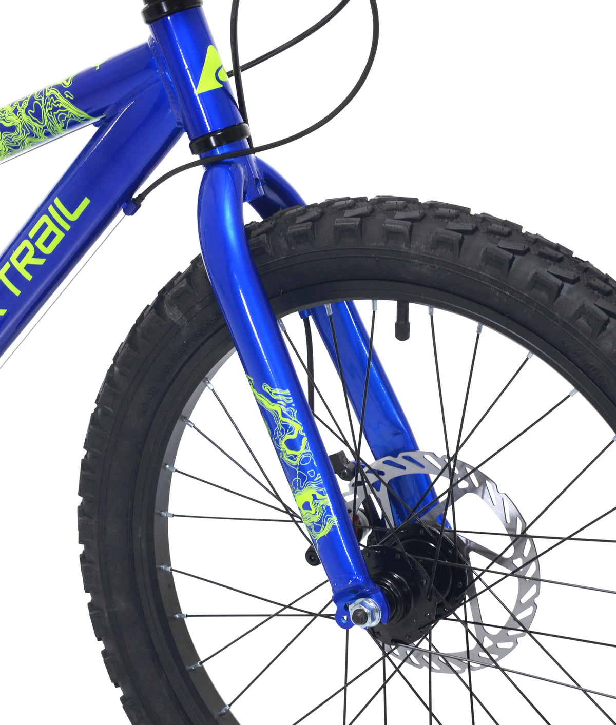 20" Ozark Trail Vibe Mountain Bicycle, 7 Speed, Fits Riders 3'11"-4'4", Blue, Teen, Unisex
