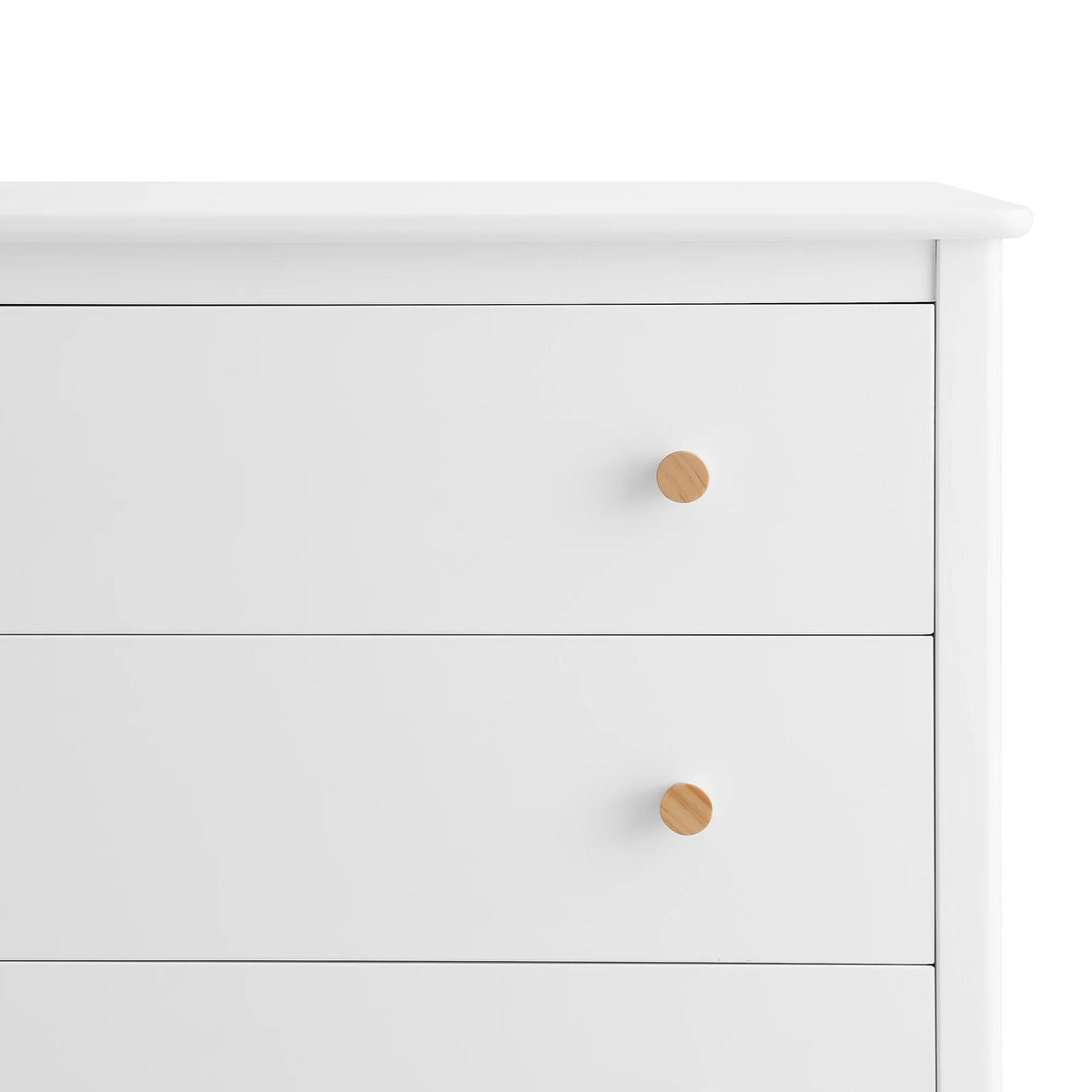 Delta Children Casey 3 Drawer Dresser with Interlocking Drawers, Black Ebony/Natural