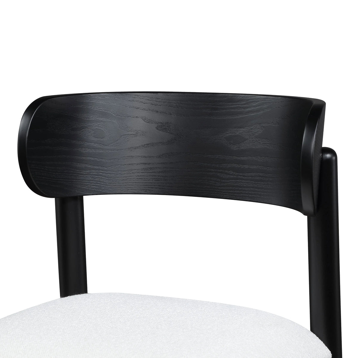 Beautiful Drew Dining Room Chair by Drew Barrymore, Rich Black Finish, 2 Pack
