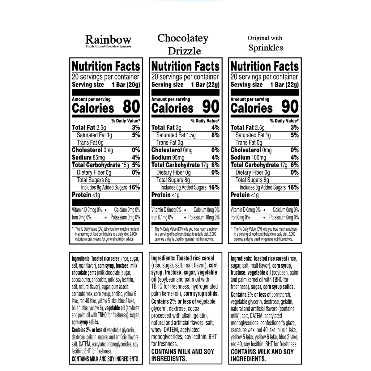 Kellogg's Rice Krispies Treats, Variety Pack, 60-count