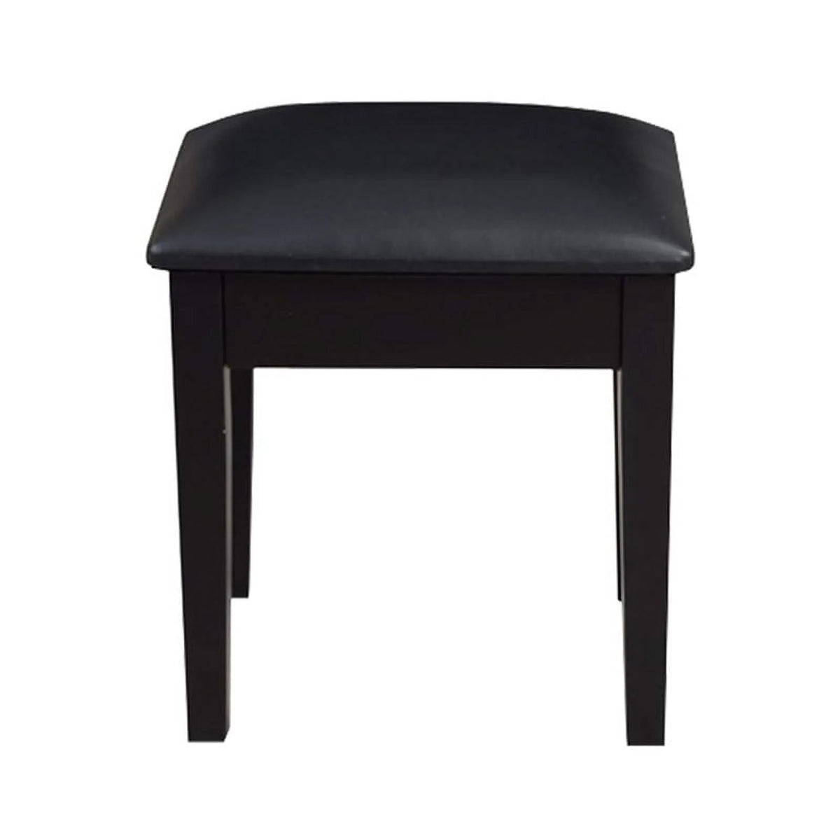 CRO Decor 18'' Tall Vanity Stool-Black
