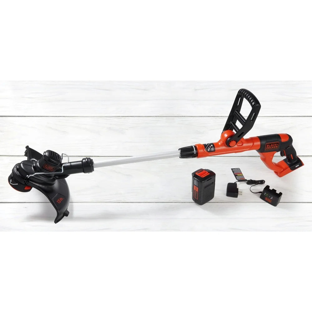 BLACK+DECKER 40V MAX* Lithium String Trimmer, (LST140C)