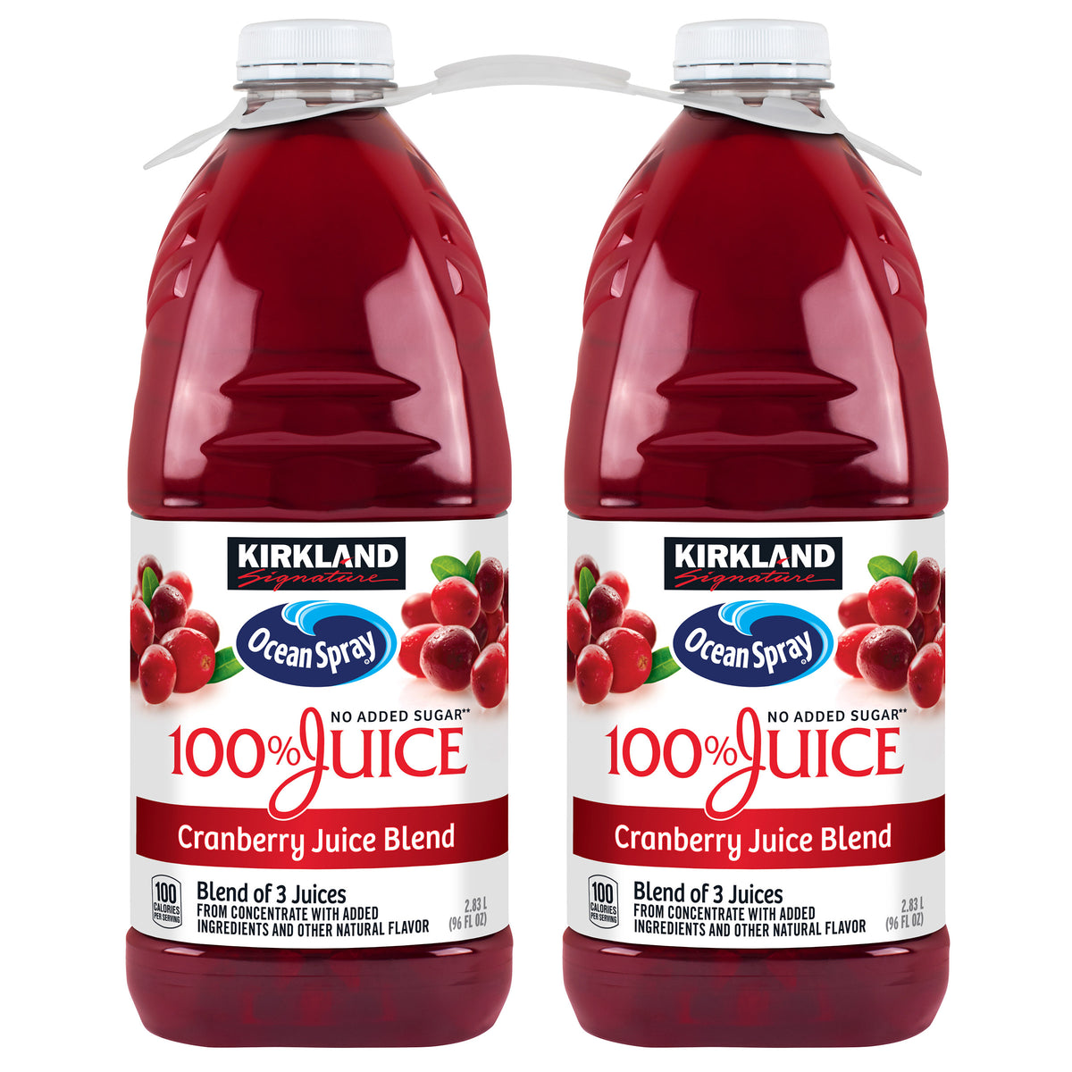 Kirkland Signature, Ocean Spray Cranberry Premium 100% Juice, 96 fl oz, 2-Count
