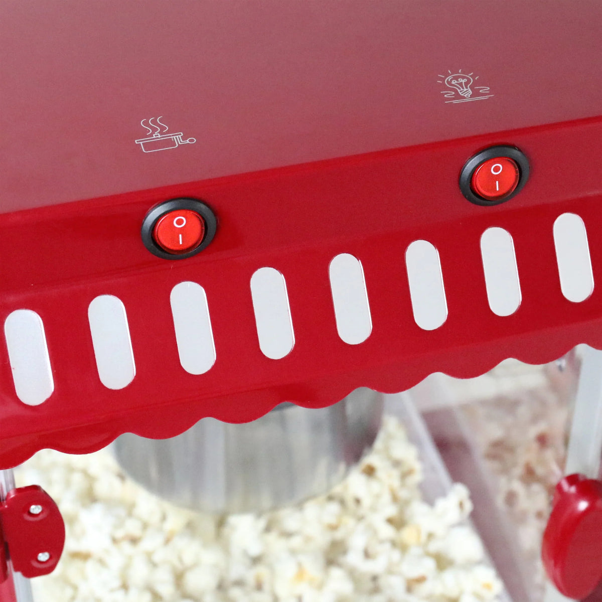 West Bend Popcorn Machine and Cart, 10-Cup Capacity, in Red (PCMC20RD13), 14.35 lb., New