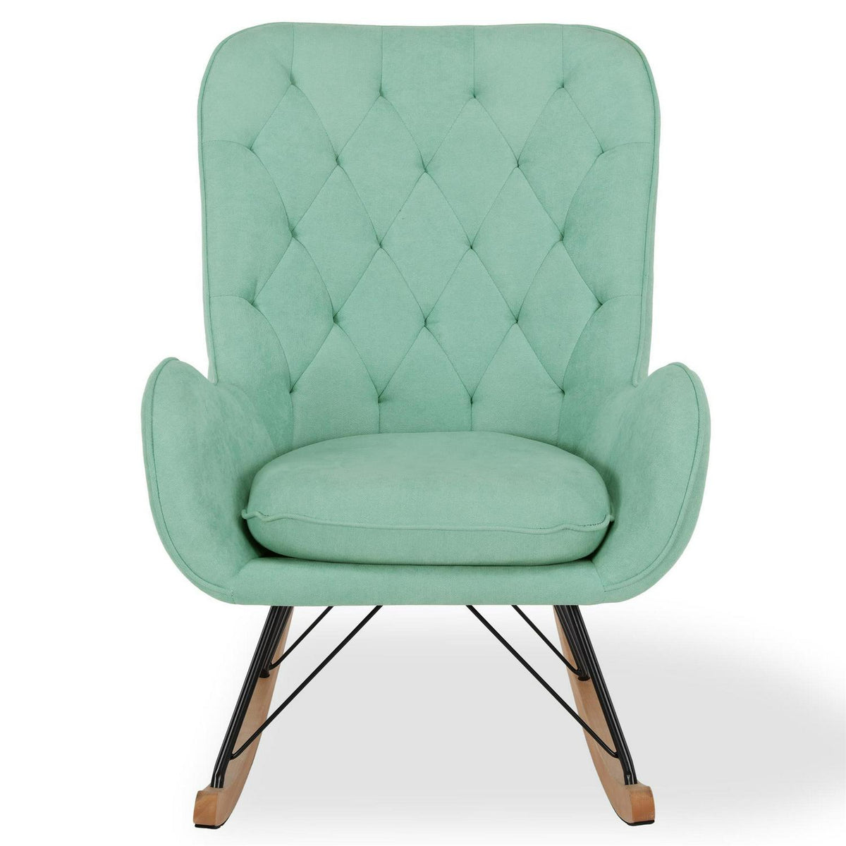 Baby Relax Noah Rocker Chair with Side Storage Pockets. Teal