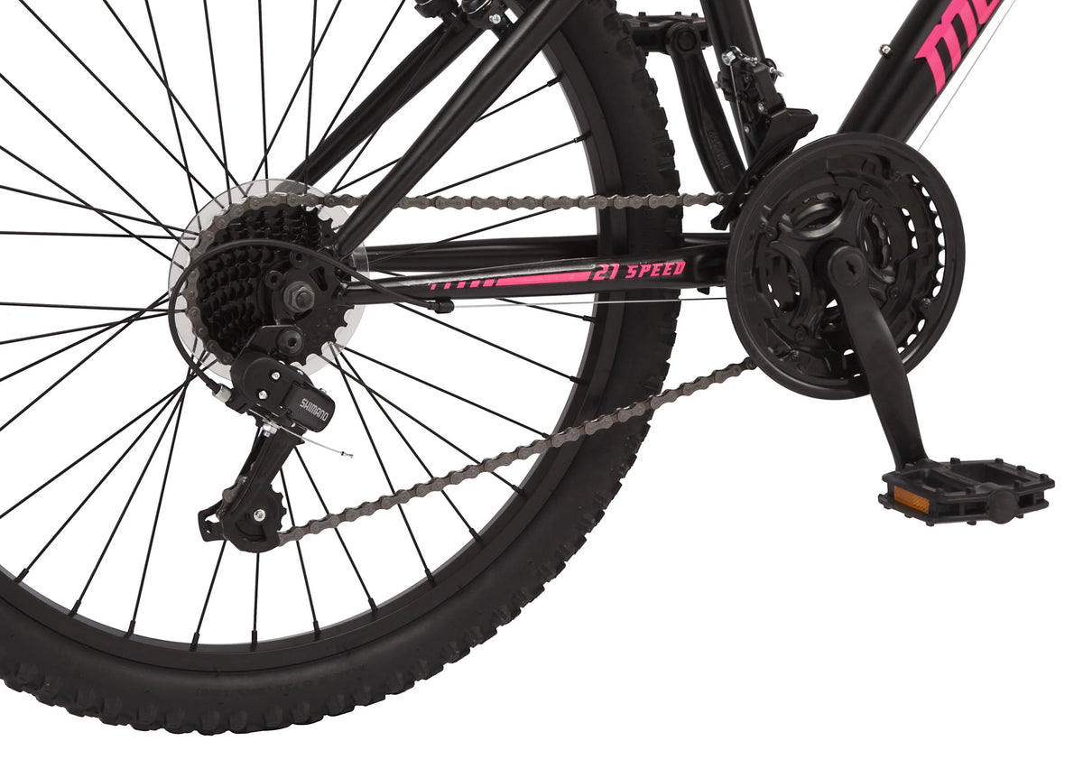 24-in. Excursion Unisex Mountain Bike, Black, 21 Speeds