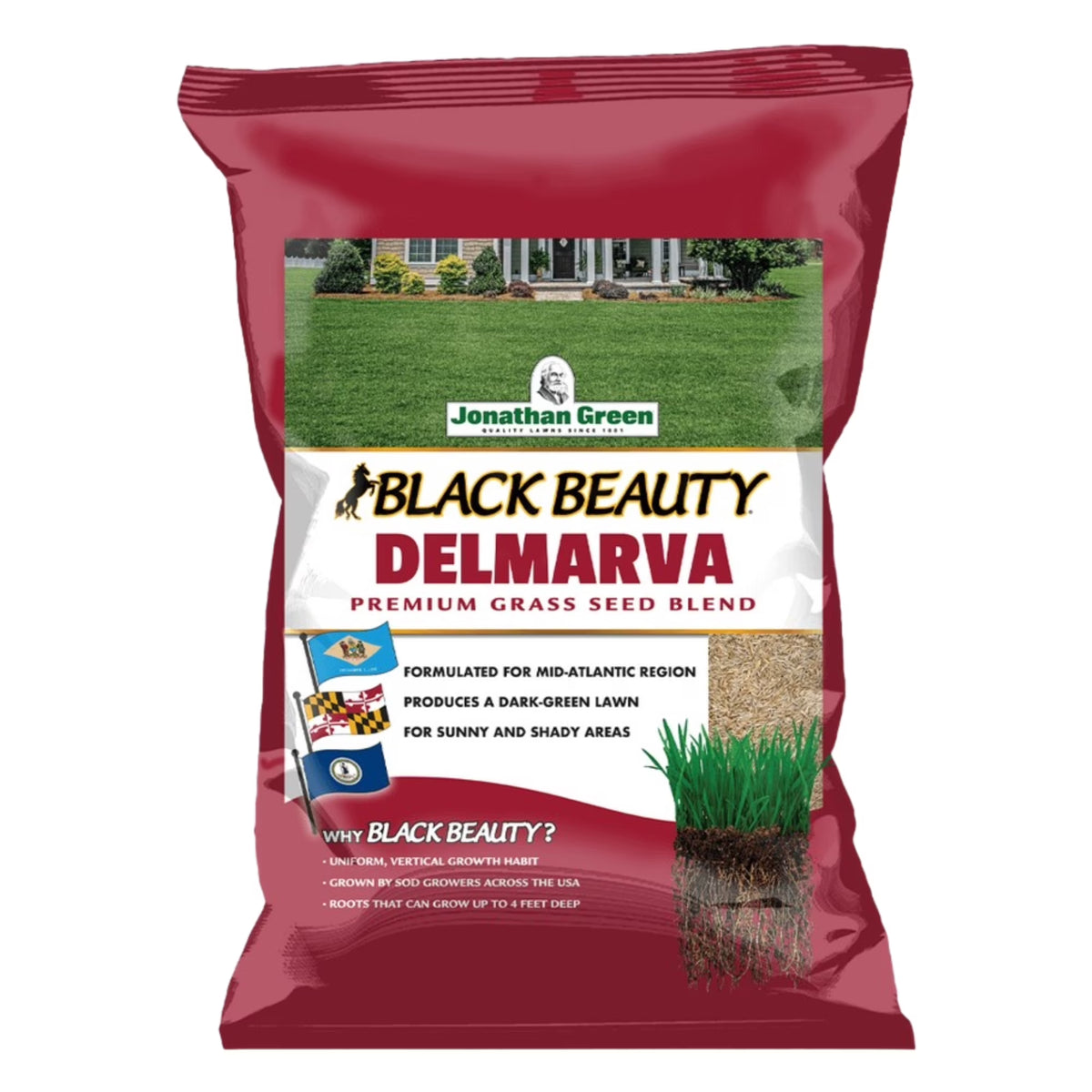 Jonathan Green Black Beauty Delmarva Mix Grass Seed, 50lb
