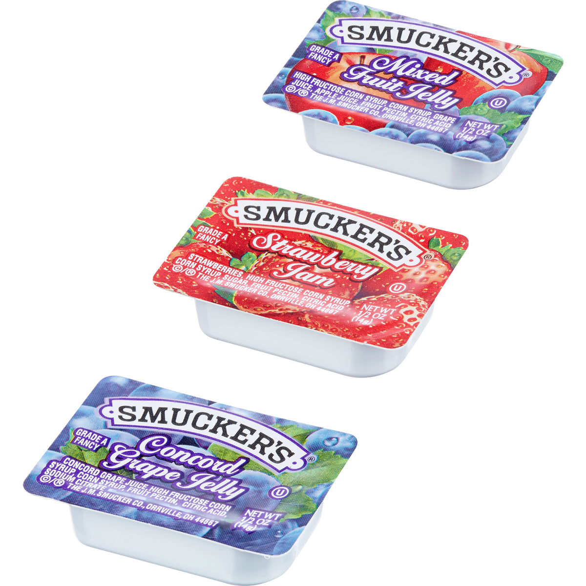 Smucker's Assorted Jam & Jelly Cups, 0.5 oz, 200-count