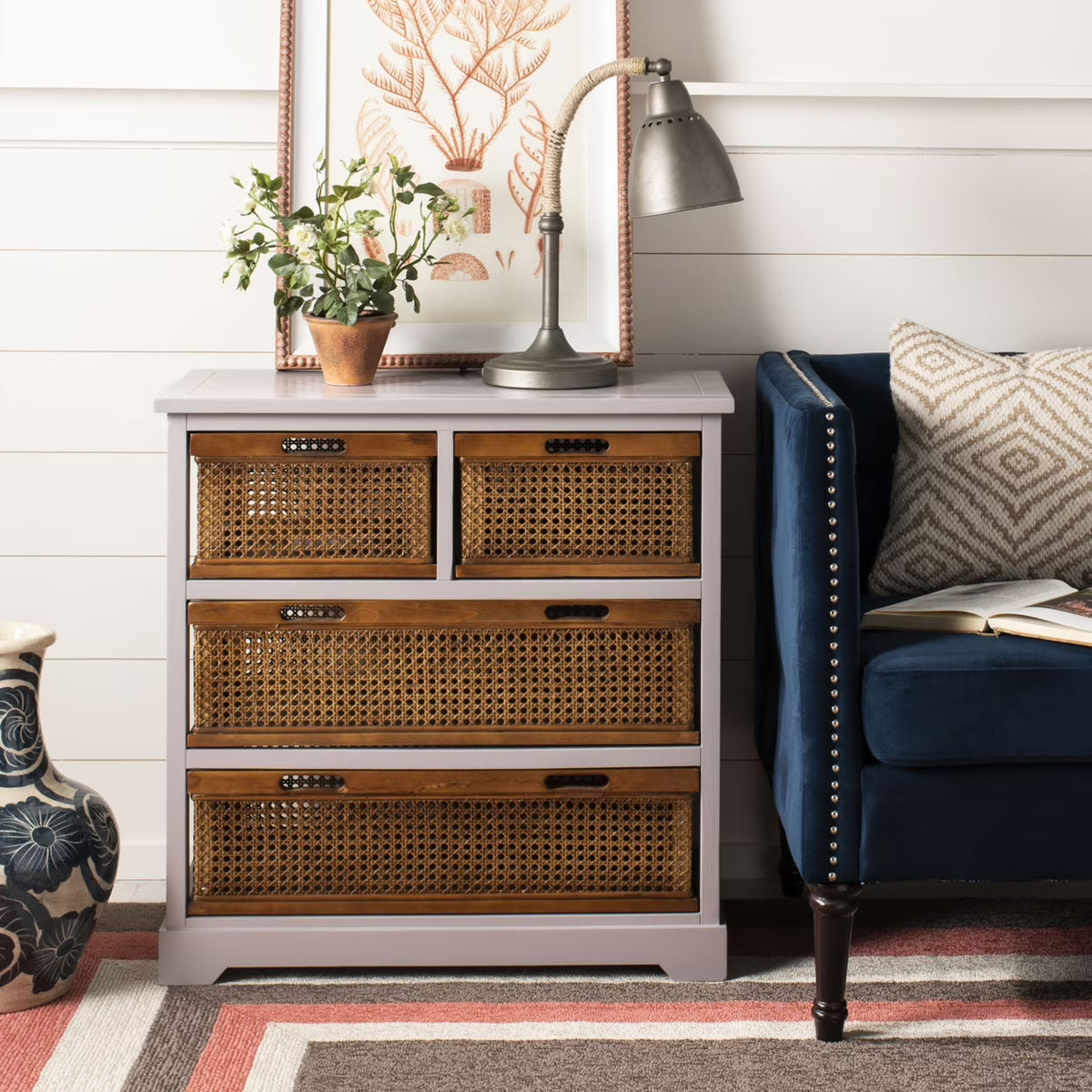 SAFAVIEH Jackson 4-Drawer Storage Unit Black