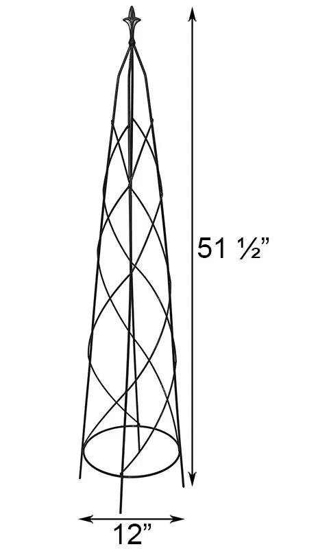 Panacea Small Nostell Obelisk, Black, 51.5"