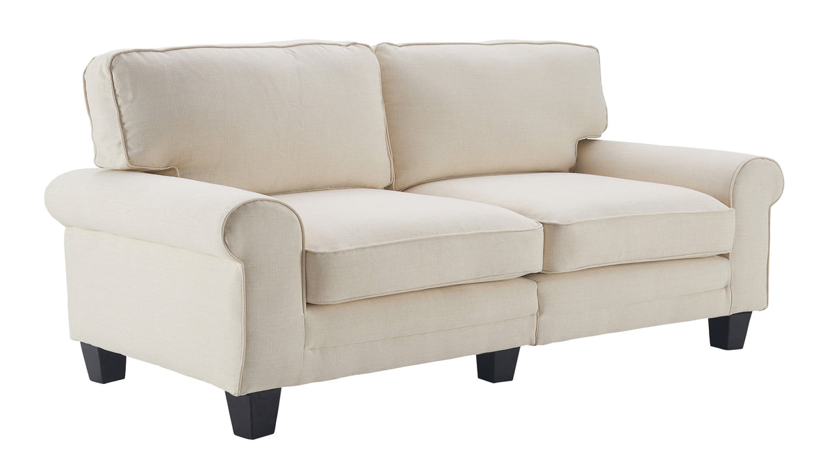 Serta RTA Copenhagen Collection 73" Vanity Fabric Sofa, Brown