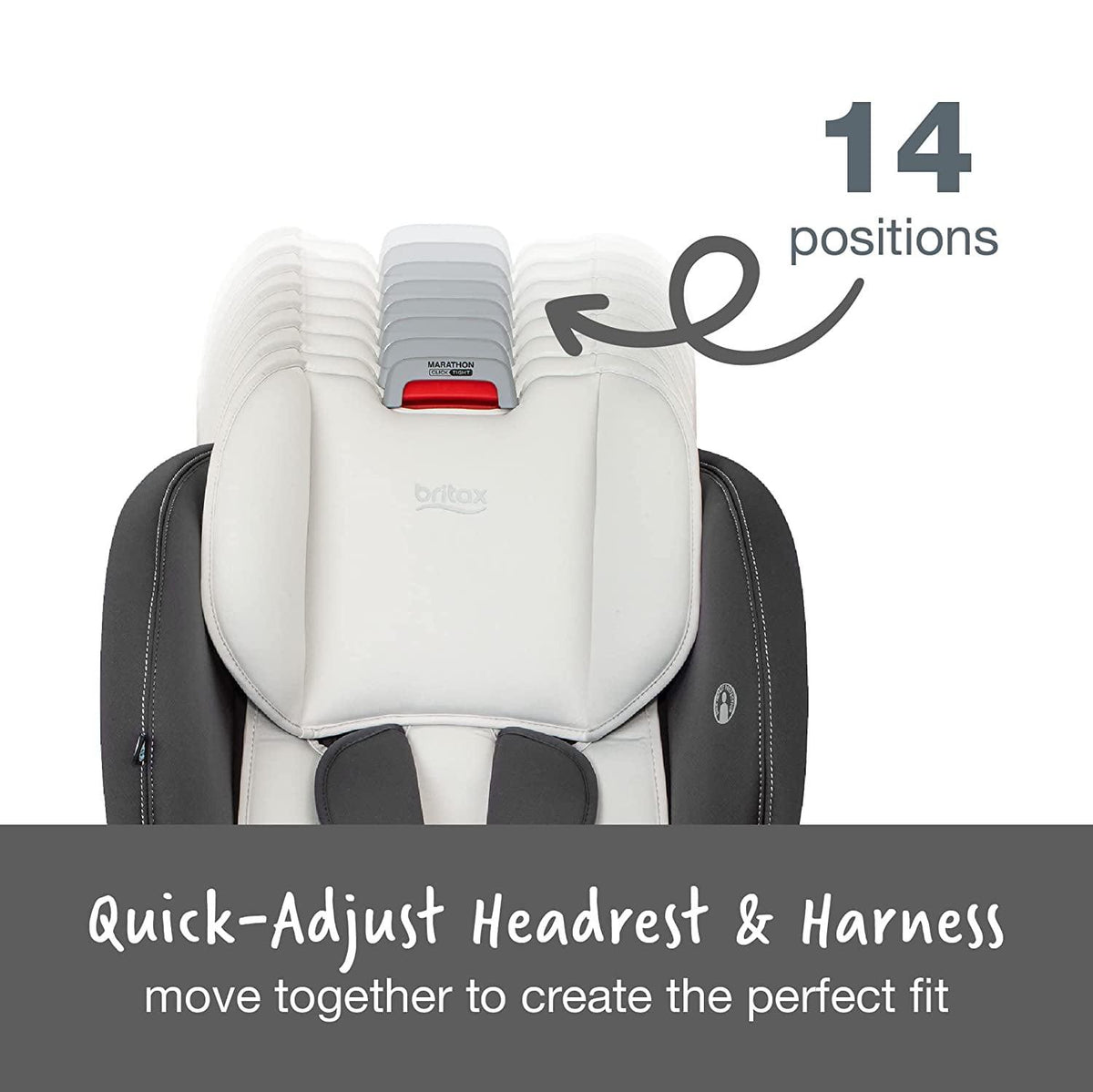 Britax Marathon Clicktight Convertible Car Seat. Mod Ivory SafeWash