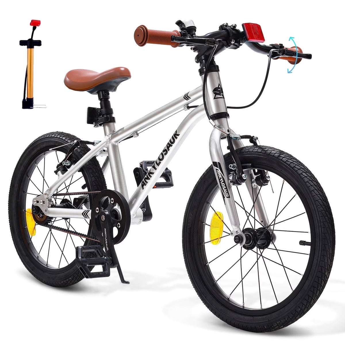 Lightweight 16" Kids Bike for Boys & Girls, Ages 4-12, with Unique Belt Drive