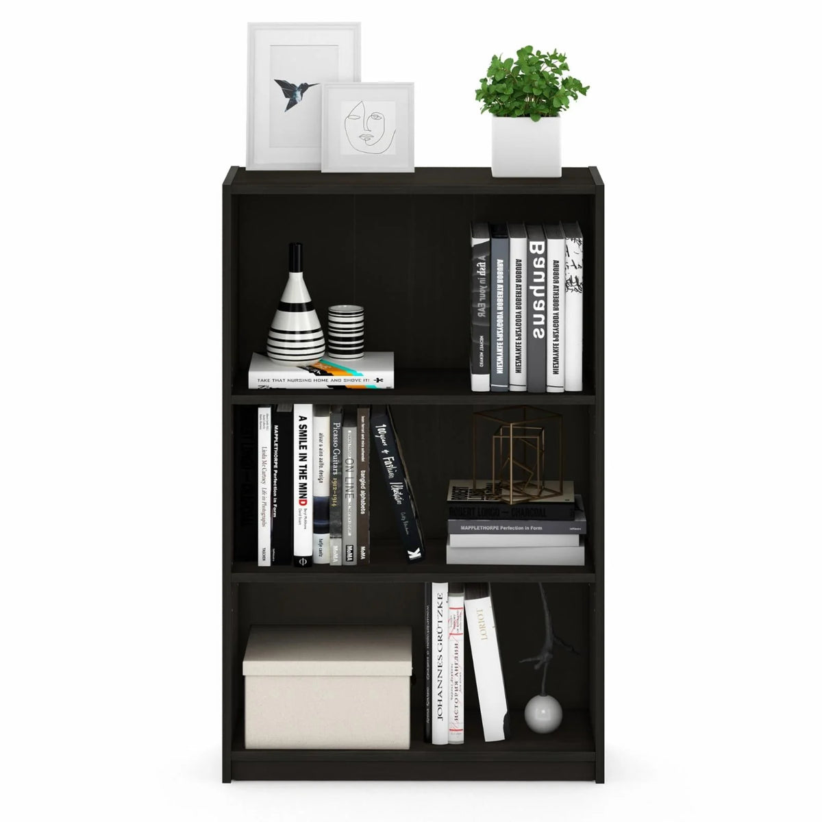 Furinno Jaya Simply Home 3-Shelf Bookcase