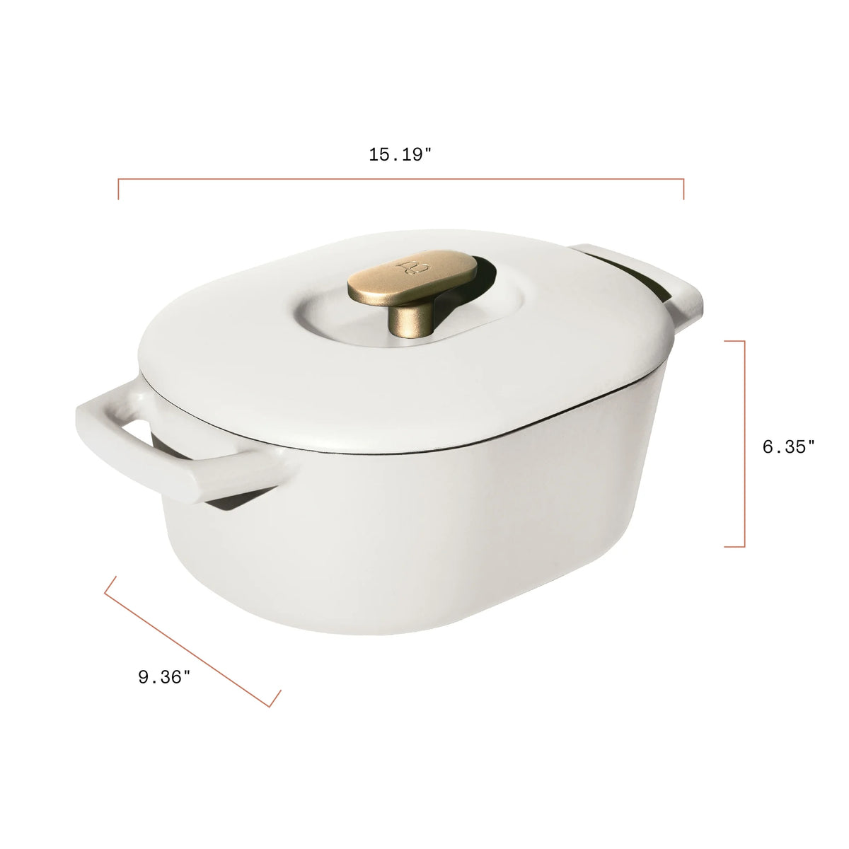 Beautiful 6 Quart Enamel Dutch Oven, Black Sesame by Drew Barrymore