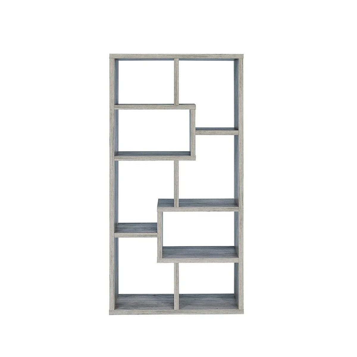 Coaster Company Interlocking 8 Shelf Wood White Bookcase for Home