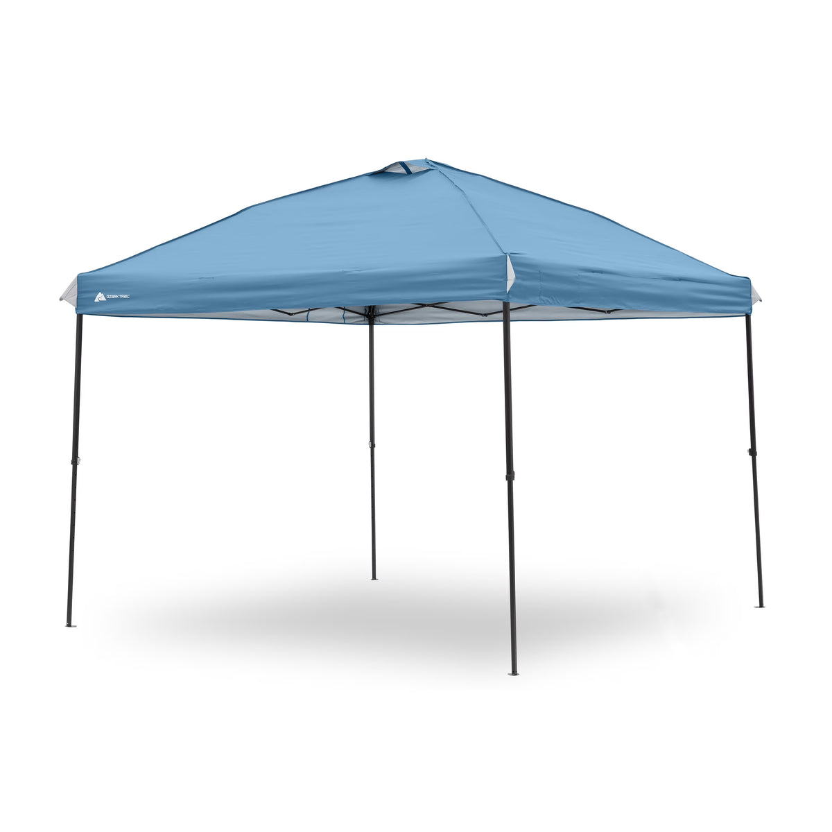Ozark Trail 10x10 Instant Pop Up Canopy Tent with Simple Push Setup – Straight Leg Pop-Up Tent for Tailgating, Camping & Events, White
