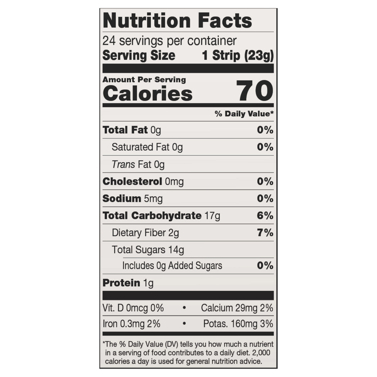Solely Organic Fruit Jerky, Pineapple, 0.8 oz, 24-count
