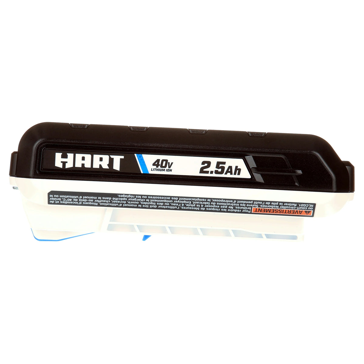 HART 40V 2.5Ah Battery Accessory, Lithium-Ion, On-Board Fuel Gauge