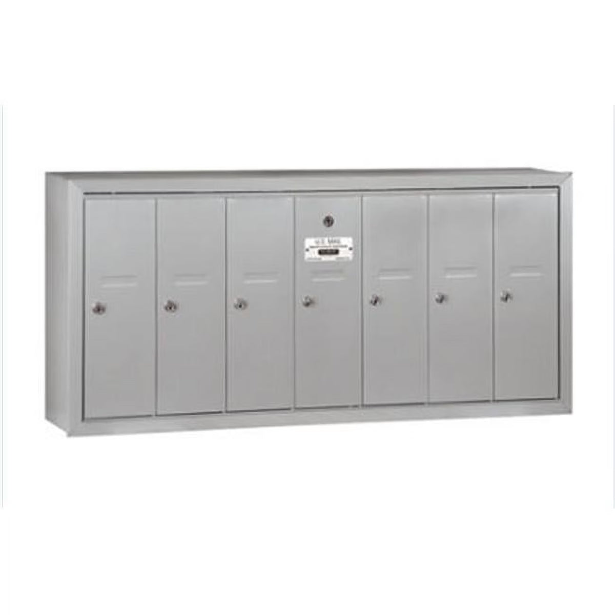 Salsbury Industries Vertical Mailbox,7 Doors,Alum 3507ASU